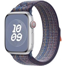Adige Apple Watch 10 42MM Kordon Kayış Kumaş Strap Krd-91