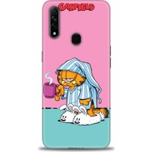 Oppo A31 Kılıf Hd Baskılı - Garfield + 9h Nano Ekran Koruyucu