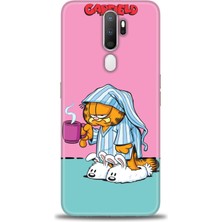 Oppo A9 2020 Kılıf Hd Baskılı - Garfield + 9h Nano Ekran Koruyucu