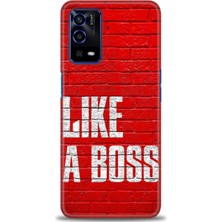 Oppo A55 Kılıf Hd Baskılı - Like A Boss + 9h Nano Ekran Koruyucu