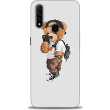 Oppo A31 Kılıf Hd Baskılı - Teddy Bear Cool + 9h Nano Ekran Koruyucu