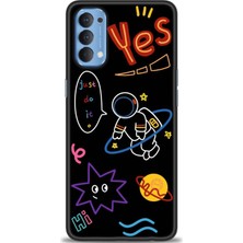 Oppo Reno 4 Kılıf Hd Baskılı - Yes + 9h Nano Ekran Koruyucu