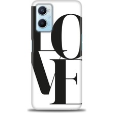 Oppo A96 4g Kılıf Hd Baskılı - Love + 9h Nano Ekran Koruyucu