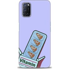 Oppo A92 Kılıf Hd Baskılı - Vitamin + 9h Nano Ekran Koruyucu