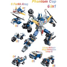 Vagonlife Qman Keeppley 6 In 1 Phantom Cop -6 Farklı Araç Içerir- Oyuncak Yapım SETI-41104