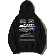 BRZ Collection Unisex Oversize Fast & Furious Nissan Skyline R34 Hoodie