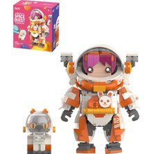 Vagonlife Jaki Space Quest Serisi Turuncu ASTRONOT-JK9108(497 Parça) Oyuncak Yapım Seti