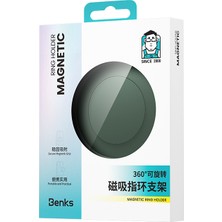 Benks L53 Vitapro Magnetik Magsafe Airbag Parmak Ring Stand Yeşil