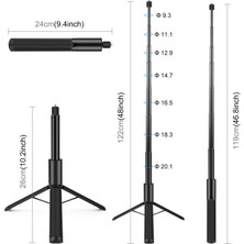 Next Station INSTA360 X4 X3 Tripotlu 119 cm Görünmez Çubuk