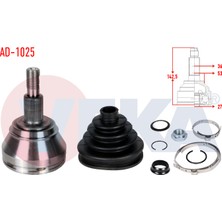 Aks Kafası Sol-Sağ Ön Dıs Audı A3 I (8l1) 1.8 T 36X27X53 Uzunluk 142,5 mm 1996-2003