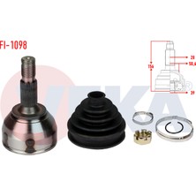 Aks Kafası Sol-Sağ Ön Dıs 28X39X58,6 Uzunluk 156MM Cıtroen C5 Iıı 1.6 Thp-2.0 Hdı 2008-2015/ Jumpy 2.0 Hdı 2006- / Peugeot 508 1.6 Hdı-2.0 Hdı 2010-/ Expert 2.0 Hdı 2007-/ Fıat Scudo 2.0 Mjt 2007-