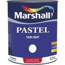 Marshall Pastel Yarı Mat Boyası Bohem Gri 2,5 Lt (3,5 Kg)