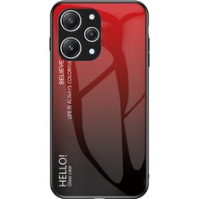 LR Joyful Xiaomi Redmi 12 4g Gradyan Temsilli Cam Kılıf Pc+Tpu Çizilmeye Dayanıklı Telefon Kapağı (Yurt Dışından)