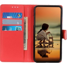 LR Joyful Xiaomi Redmi 12 4g Cüzdan Stand Kapağı Klasik Litchi Doku Pu Deri Deri Şok Geçirmez Telefon Kılıfı (Yurt Dışından)