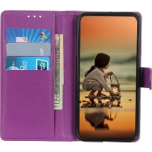 LR Joyful Xiaomi Redmi 12 4g Cüzdan Stand Kapağı Klasik Litchi Doku Pu Deri Deri Şok Geçirmez Telefon Kılıfı (Yurt Dışından)