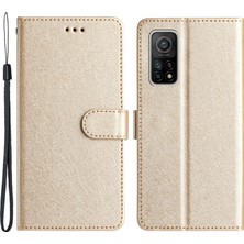 LR Joyful Xiaomi Mi 10T 5g / 10T Pro 5g Tam Koruma Stand Kılıfı, Ipek Doku Pu Deri Cüzdan Kabuğu El Kayışı (Yurt Dışından)