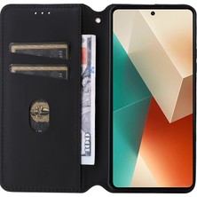 LR Joyful Xiaomi Redmi Note 13 5g Kapak Manyetik Kapanış Deri Cüzdan Cep Telefonu Kılıfı (Yurt Dışından)