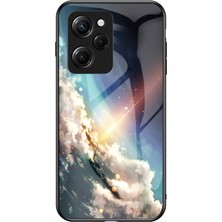 LR Joyful Xiaomi Poco X5 Pro 5g / Redmi Note 12 Pro Speed 5g Cep Telefon Kılıfı Temperlenmiş Cam+Pc+Tpu Yıldızlı Gökyüzü Desen Telefon Kapağı (Yurt Dışından)