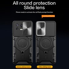 LR Joyful Xiaomi 13 Slayt Kamera Kapak Halkası ile Düşmeye Dayanıklı Kapak Kickstand Pc + Tpu Telefon Kılıfı (Yurt Dışından)