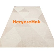 Eko Halı Mono Mno 03 Beıge Hav Toz Vermez Kaymaz Tabanlı Şık Leke Tutmaz Yeni Sisal Kilim
