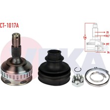 Aks Kafası Sol-sağ Ön Dıs Peugeot Partner (5,5f) 1.9 D Abslı 29 Dıs 25x34x58,4 Uzunluk 135 Mm 1996-2008