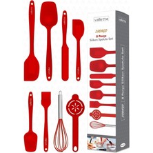 VALLETTA VLT1116 DRONGO 8'Lİ SPATULA SET KIRMIZI