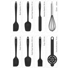 VALLETTA VLT1114 DRONGO 8'Lİ SPATULA SET SİYAH