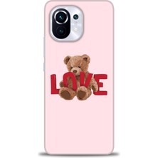 Kılıf Evreni Xiaomi Mi 11 Kılıf Hd Baskılı Kılıf - Love Bear + 9h Nano Ekran Koruyucu