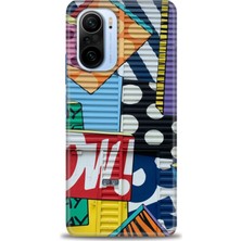 Kılıf Evreni Xiaomi Redmi K40 Kılıf Hd Baskılı Kılıf - Grafiti + 9h Nano Ekran Koruyucu