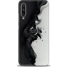 Kılıf Evreni Xiaomi Mi A3 Kılıf Hd Baskılı Kılıf - Siyah ve Beyaz + 9h Nano Ekran Koruyucu