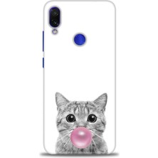 Kılıf Evreni Xiaomi Redmi Note 7 Kılıf Hd Baskılı Kılıf - Cat + 9h Nano Ekran Koruyucu