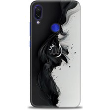 Kılıf Evreni Xiaomi Redmi Note 7 Kılıf Hd Baskılı Kılıf - Siyah ve Beyaz + 9h Nano Ekran Koruyucu