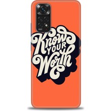 Kılıf Evreni Xiaomi Redmi Note 12 4g Kılıf Hd Baskılı Kılıf - Know Your Worth + 9h Nano Ekran Koruyucu