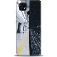 Kılıf Evreni Xiaomi Redmi 10C Kılıf Hd Baskılı Kılıf - Metro Station + 9h Nano Ekran Koruyucu