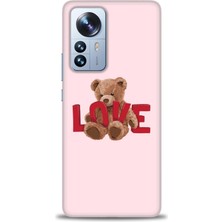 Xiaomi Mi 12 Lite Kılıf Hd Baskılı Kılıf - Love Bear + 9h Nano Ekran Koruyucu