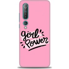 Kılıf Evreni Xiaomi Mi 10 Kılıf Hd Baskılı Kılıf - Girll Power + 9h Nano Ekran Koruyucu