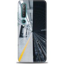 Kılıf Evreni Xiaomi Mi 10 Kılıf Hd Baskılı Kılıf - Metro Station + 9h Nano Ekran Koruyucu