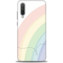 Kılıf Evreni Xiaomi Mi 9 Se Kılıf Hd Baskılı Kılıf - Soft Gökkuşağı + 9h Nano Ekran Koruyucu