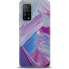 Xiaomi Mi 10T Pro Kılıf Hd Baskılı Kılıf - Purple + 9h Nano Ekran Koruyucu