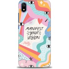 Kılıf Evreni Xiaomi Redmi 7A Kılıf Hd Baskılı Kılıf - Manifest Your Vision + 9h Nano Ekran Koruyucu