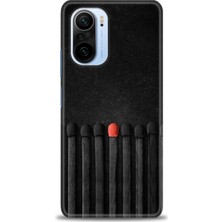 Kılıf Evreni Xiaomi Redmi K40 Pro Kılıf Hd Baskılı Kılıf - Kibrit Çöpleri + 9h Nano Ekran Koruyucu