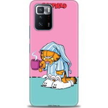 Kılıf Evreni Xiaomi Poco X3 Gt Kılıf Hd Baskılı Kılıf - Garfield + 9h Nano Ekran Koruyucu