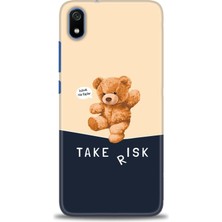 Kılıf Evreni Xiaomi Redmi 7A Kılıf Hd Baskılı Kılıf - Take Risk + 9h Nano Ekran Koruyucu