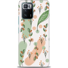 Kılıf Evreni Xiaomi Poco X3 Gt Kılıf Hd Baskılı Kılıf - Flower Pattern + 9h Nano Ekran Koruyucu