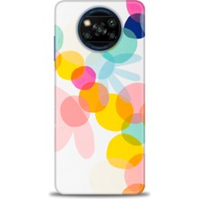 Kılıf Evreni Xiaomi Poco X3 Pro Kılıf Hd Baskılı Kılıf - Color Flowers + 9h Nano Ekran Koruyucu