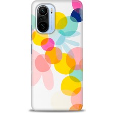 Kılıf Evreni Xiaomi Redmi K40 Pro Kılıf Hd Baskılı Kılıf - Color Flowers + 9h Nano Ekran Koruyucu