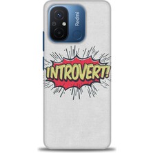 Kılıf Evreni Xiaomi Redmi 12C Kılıf Hd Baskılı Kılıf - Introvert! + 9h Nano Ekran Koruyucu