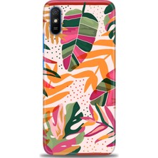 Kılıf Evreni Xiaomi Redmi 9A Kılıf Hd Baskılı Kılıf - Turuncu Pembe + 9h Nano Ekran Koruyucu