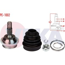 Aks Kafası Sol-Sağ Ön Dıs Peugeot 206 (2A/C) 1.4i 16V TU5J4 Abslı 48 Dıs 25X22X60 Uzunluk 132,7 mm 1998-2006