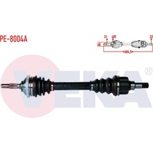 Komple Aks Sol Ön Peugeot 206 (2A/C) 1.6i 16V 90 Hp Abslı 48 Dıs Uzunluk 604,5MM 1998-2006